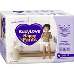 Babylove Nappy Pants Size 6 (15-25kg) 42 Pack