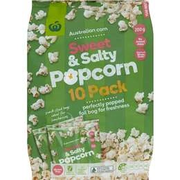 Woolworths Popcorn Sweet & Salty 10 Pack