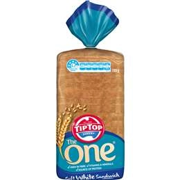 Tip Top Bakery The One White Sandwich Slice Bread Loaf 700g