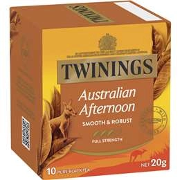 Twinings Australian Afternoon Black Tea Bags 10 Pack