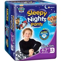 Babylove Sleepynights Pants 4-7 Years (18-35kg) 9 Pack