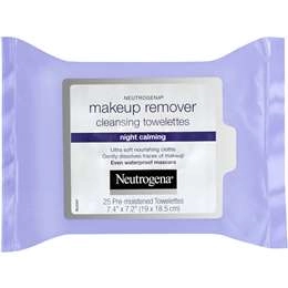 Neutrogena Night Calming Makeup Remover Cleansing Wipes 25 Pack