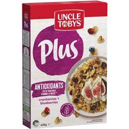 Uncle Tobys Cereal Plus Antioxidant 435g