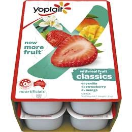 Yoplait Classics Yoghurt 12x100g