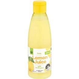 Woolworths Lemon Juice Bottle 250ml