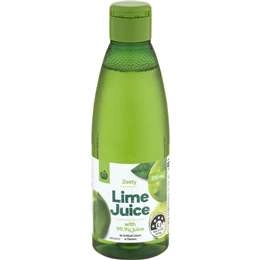 Woolworths Citrus Juice Lime Bottle 250ml