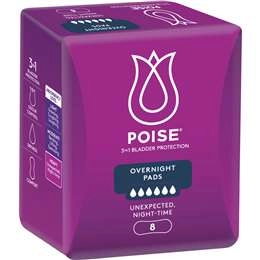 Poise Pads For Bladder Leaks Overnight 8 Pack