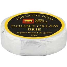 Udder Delights Double Cream Brie Cheese  200g