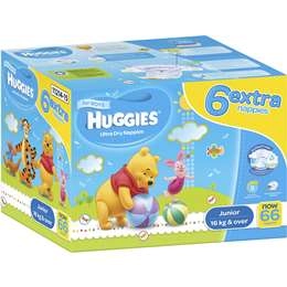 Huggies Ultra Dry Nappies Junior 16+kg Boy 60 Pack