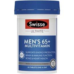 Swisse Men's 65+ Multivitamins Tablets 60 Pack