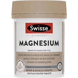 Swisse Ultiboost Magnesium Tablets For Bone And Muscle Health 120 Pack