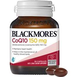 Blackmores Coq10 150mg Heart Health Vitamin Capsules 30 Pack