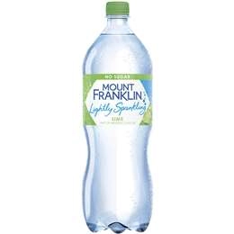 Mount Franklin Lightly Sparkling Water Lime Bottle 1.25l