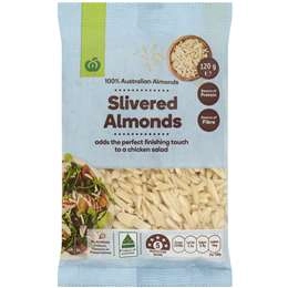 Woolworths Almonds Slivered 120g