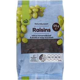 Woolworths Raisins  375g