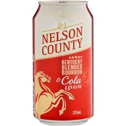 Nelson County Bourbon & Cola Cans 10x375ml