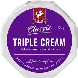 Unicorn Classic Triple Cream Cheese 125g