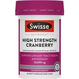 Swisse Ultiboost High Strength Cranberry Capsules 30 Pack