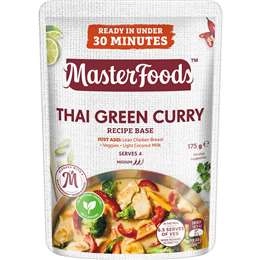 Masterfoods Thai Green Curry Recipe Base 175g