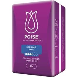 Poise Pads For Bladder Leaks Regular 16 Pack