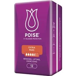 Poise Pads For Bladder Leaks Extra 12 Pack