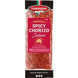 D'orsogna Deli Fresh Spicy Chorizo Salami 80g