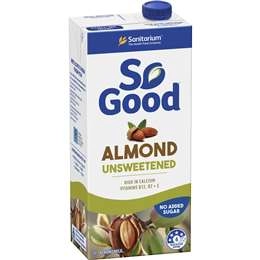 Sanitarium So Good Long Life Unsweetened Almond Milk 1l