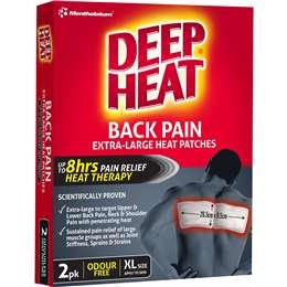 Deep Heat Back Patch  2 Pack