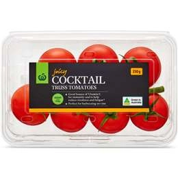 Woolworths Truss Cocktail Tomato Punnet 250g