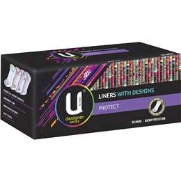 U By Kotex Designer Series Liners Protect Liners 30 Pack