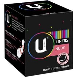 U By Kotex Nude Wafer Thin Liners  30 Pack