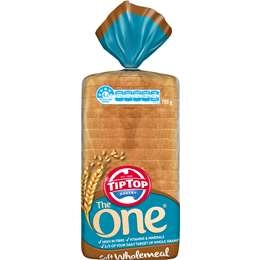 Tip Top Bakery The One Wholemeal Bread Sandwich Slice Loaf 700g