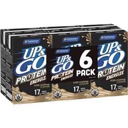 Sanitarium Up&go Protein Energize Coffee 250ml X6 Pack