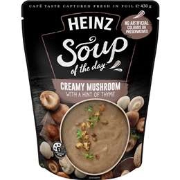 Heinz Soup Of The Day Creamy Mushroom With Thyme Soup Pouch 430g