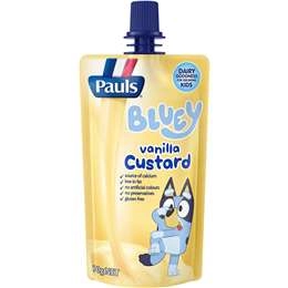 Pauls Kids Bluey Vanilla Custard Pouch 70g