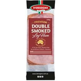 D'orsogna Deli Fresh Ham Double Smoked 100g