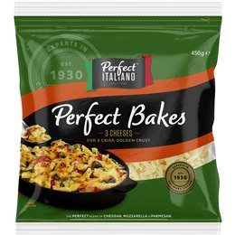 Perfect Italiano Grated Perfect Bakes 3 Cheeses  450g