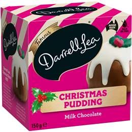 Darrell Lea Milk Chocolate Christmas Pudding 150g