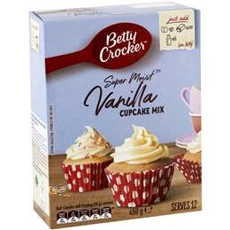 Betty Crocker Vanilla Cupcake Mix Cupcake Mix 450g