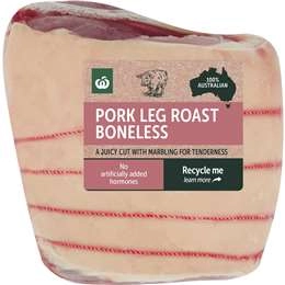 Woolworths Pork Leg Roast Boneless  1.2kg - 2.6kg