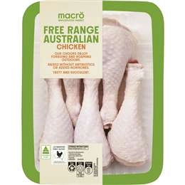 Macro Chicken Drumsticks Free Range 900g - 1.1kg