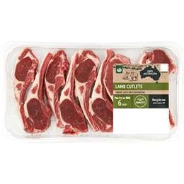 Woolworths Lamb Cutlets 6 - 10 Pieces 500g - 900g