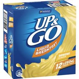 Sanitarium Up&go Liquid Breakfast Banana 12 Pack