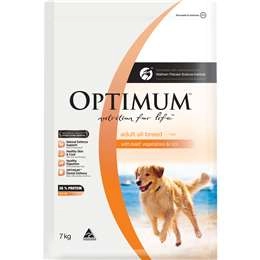 Optimum Adult All Breed Dry Dog Food With Beef, Vegetables & Rice 7kg