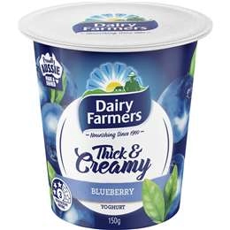 Dairy Farmers Thick & Creamy Blueberry Yoghurt 150g