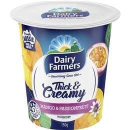 Dairy Farmers Thick & Creamy Mango & Passionfruit Yoghurt 150g