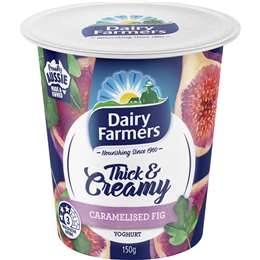 Dairy Farmers Thick & Creamy Caramelised Fig Yoghurt 150g