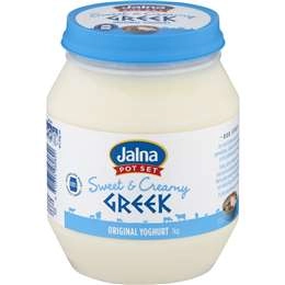 Jalna Sweet & Creamy Greek Yoghurt 1kg