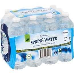 Woolworths Spring Water  12x600ml