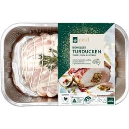 Woolworths Gold Turducken With Fig & Pistachio Stuffing 1.3kg - 1.7kg